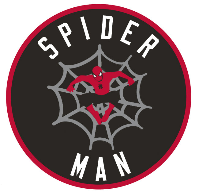Toronto Raptors Spiderman logo iron on heat transfer